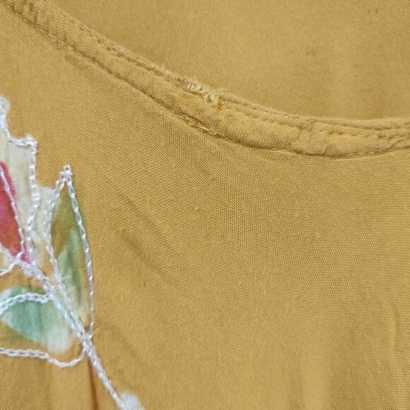 Women's Yellow Swim Coverup Hand painted One Size - Picture 7 of 7